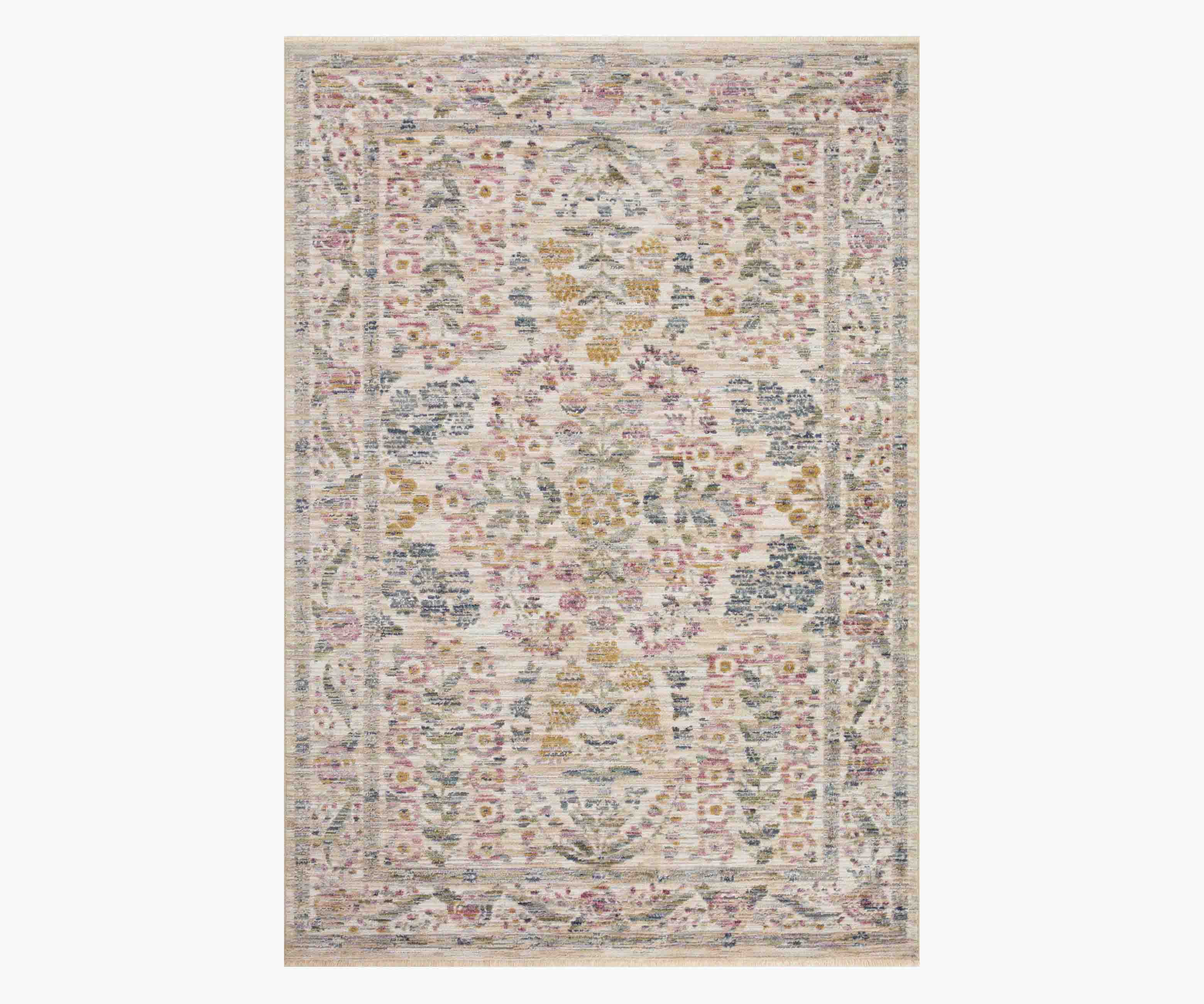 Provence Fleur Power-Loomed Rug - Ivory - Image 4