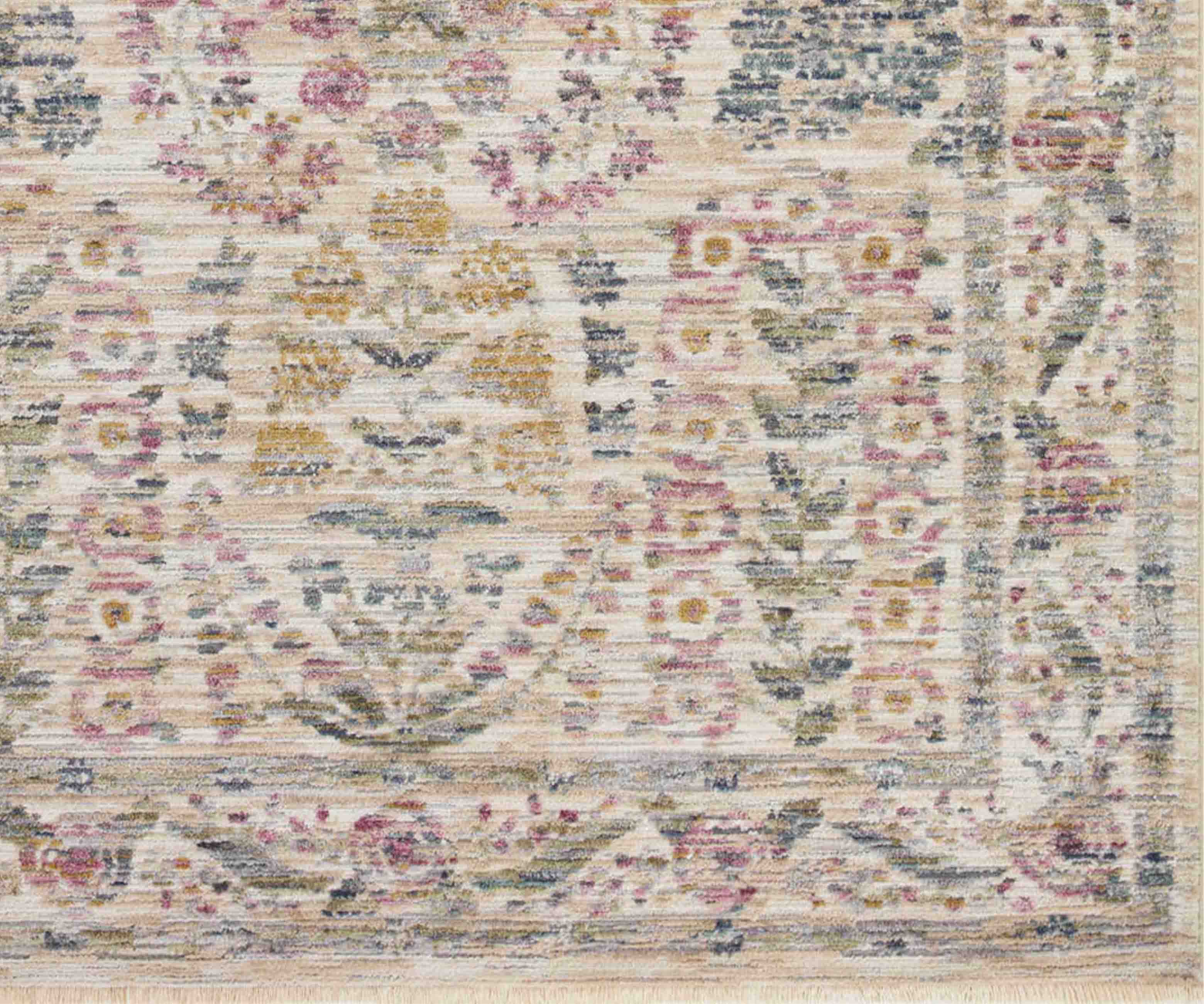 Provence Fleur Power-Loomed Rug - Ivory - Image 6