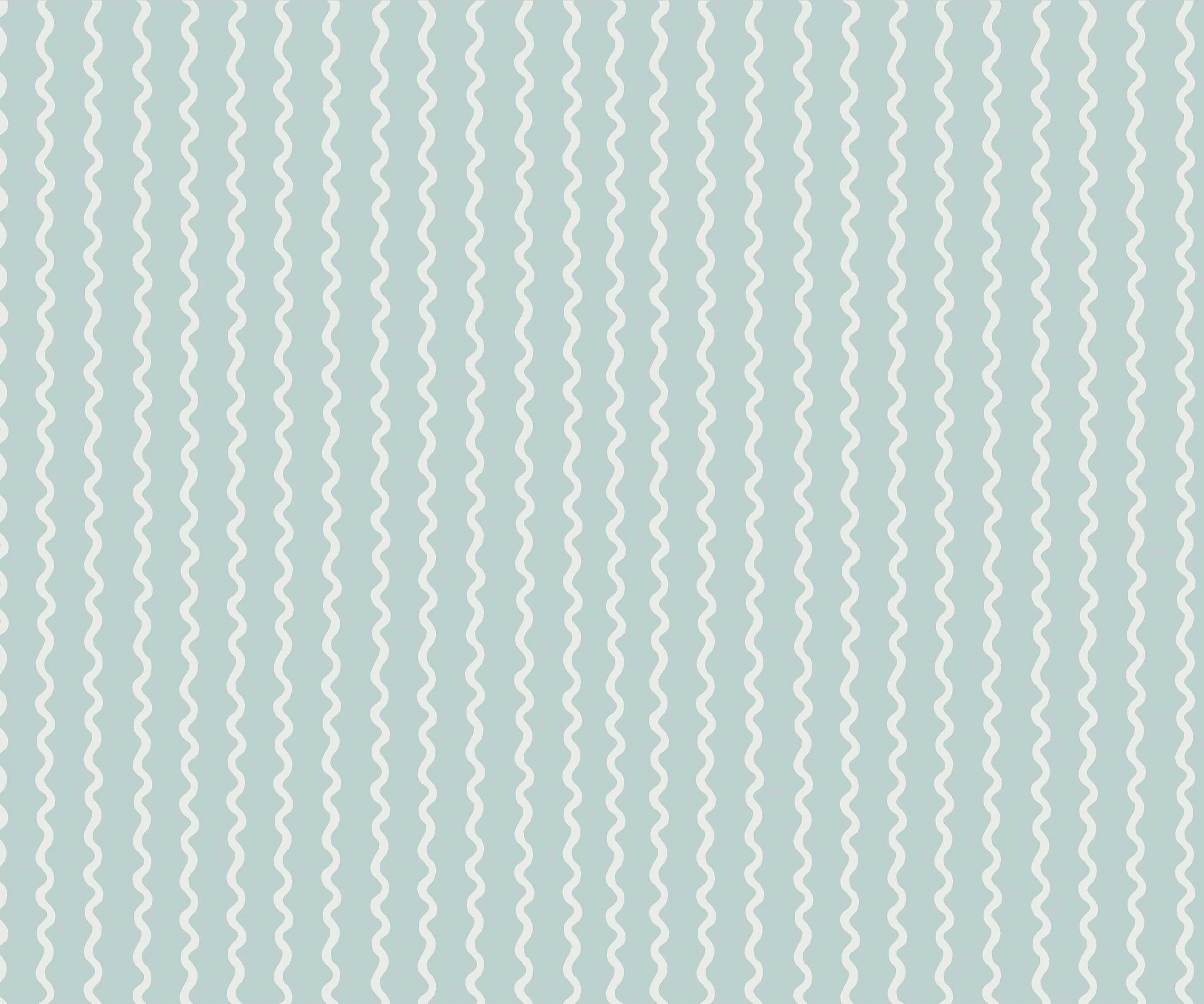 Rickrack Wallpaper - Light Blue - Image 2