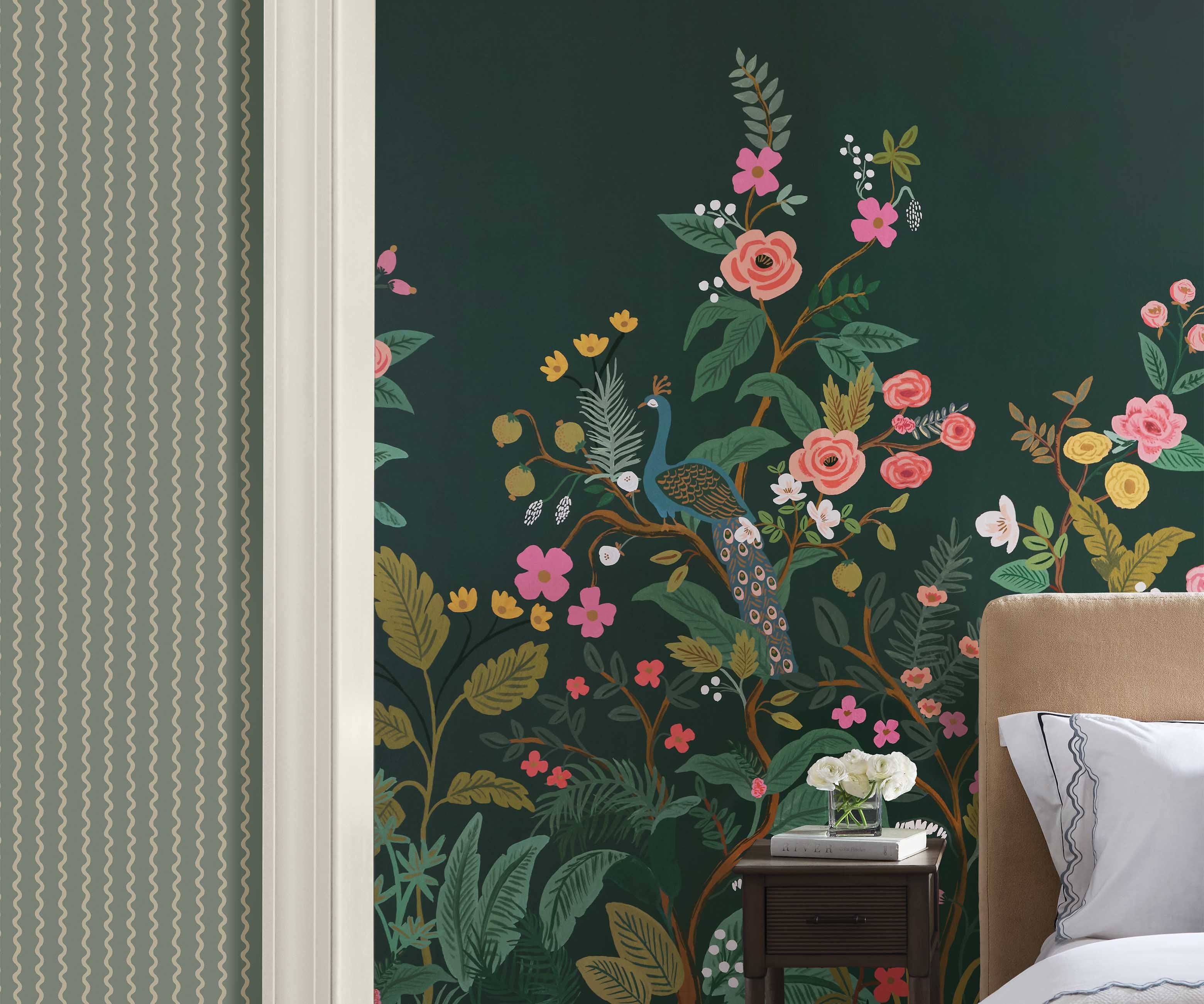 Rickrack Wallpaper - Moss - Image 4