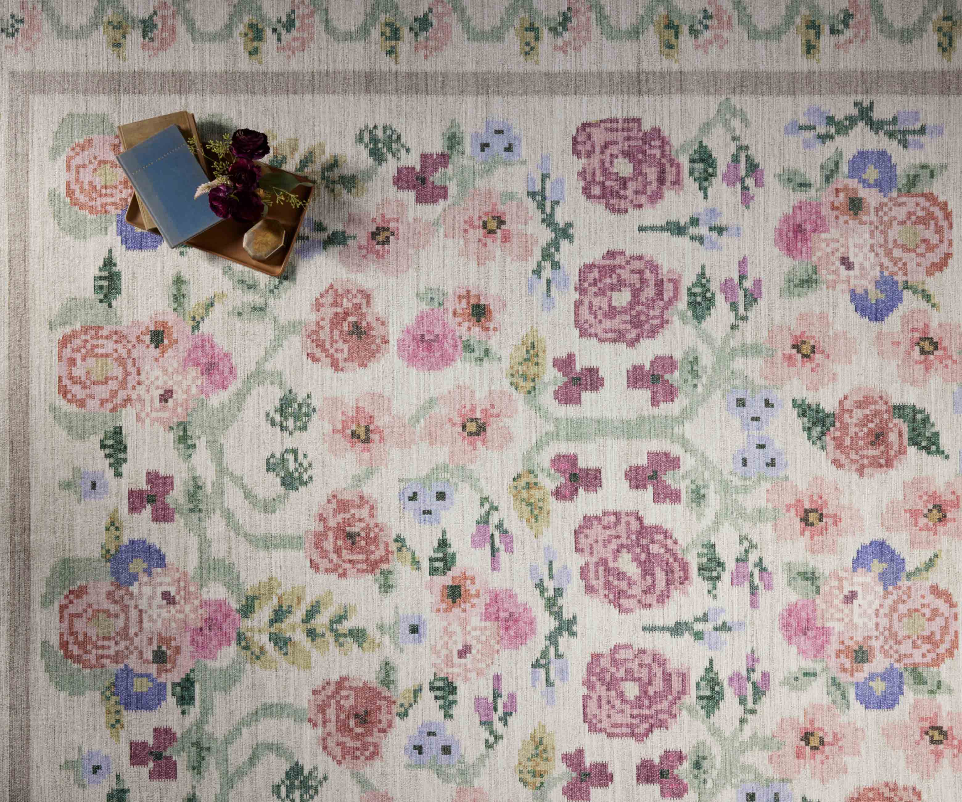 Rosa Power Loomed Rug - Ivory - Image 6