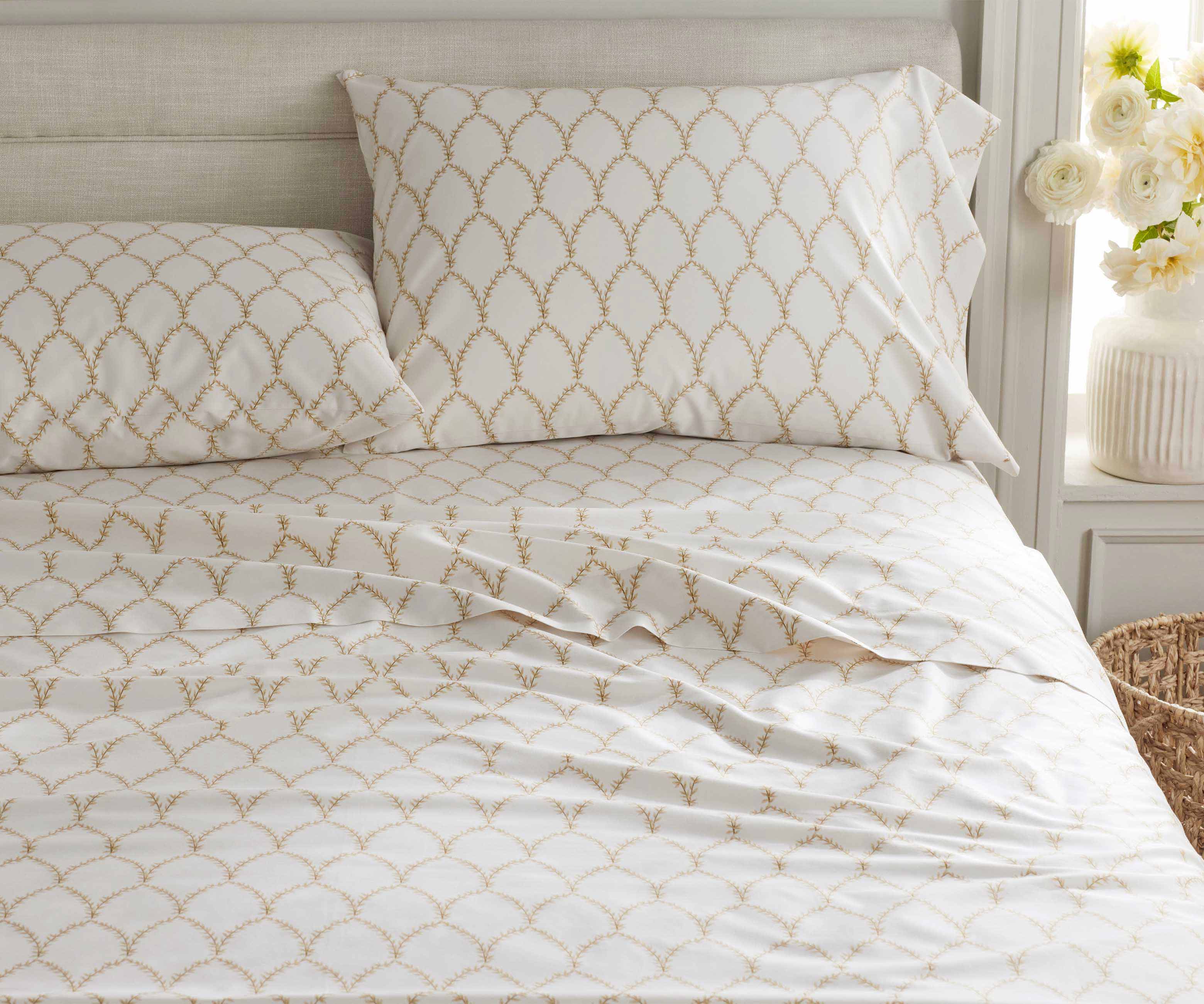 Sateen Flat Sheet - Laurel Metallic Gold - Image 15