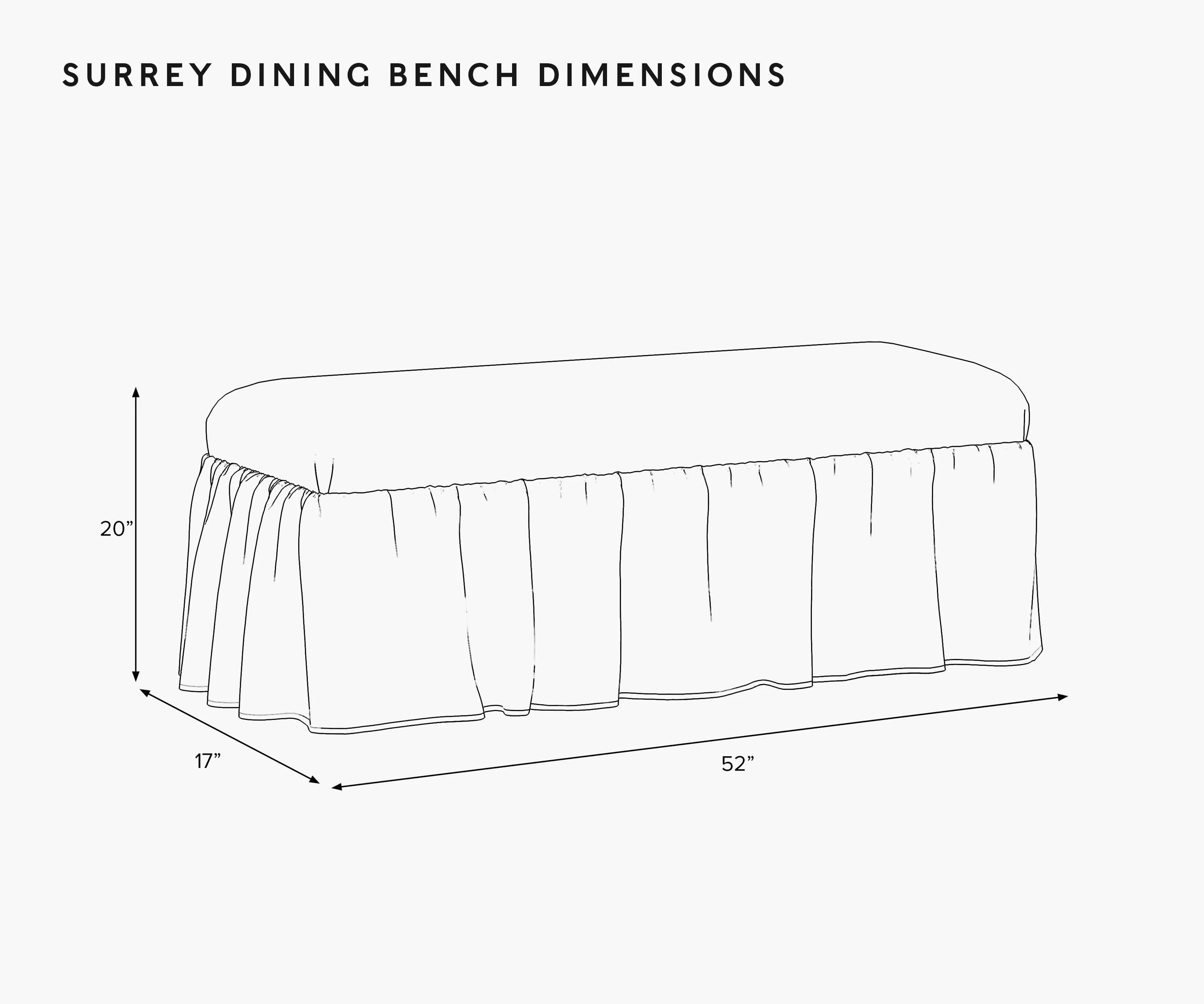 Surrey Dining Bench - Menagerie - Image 5
