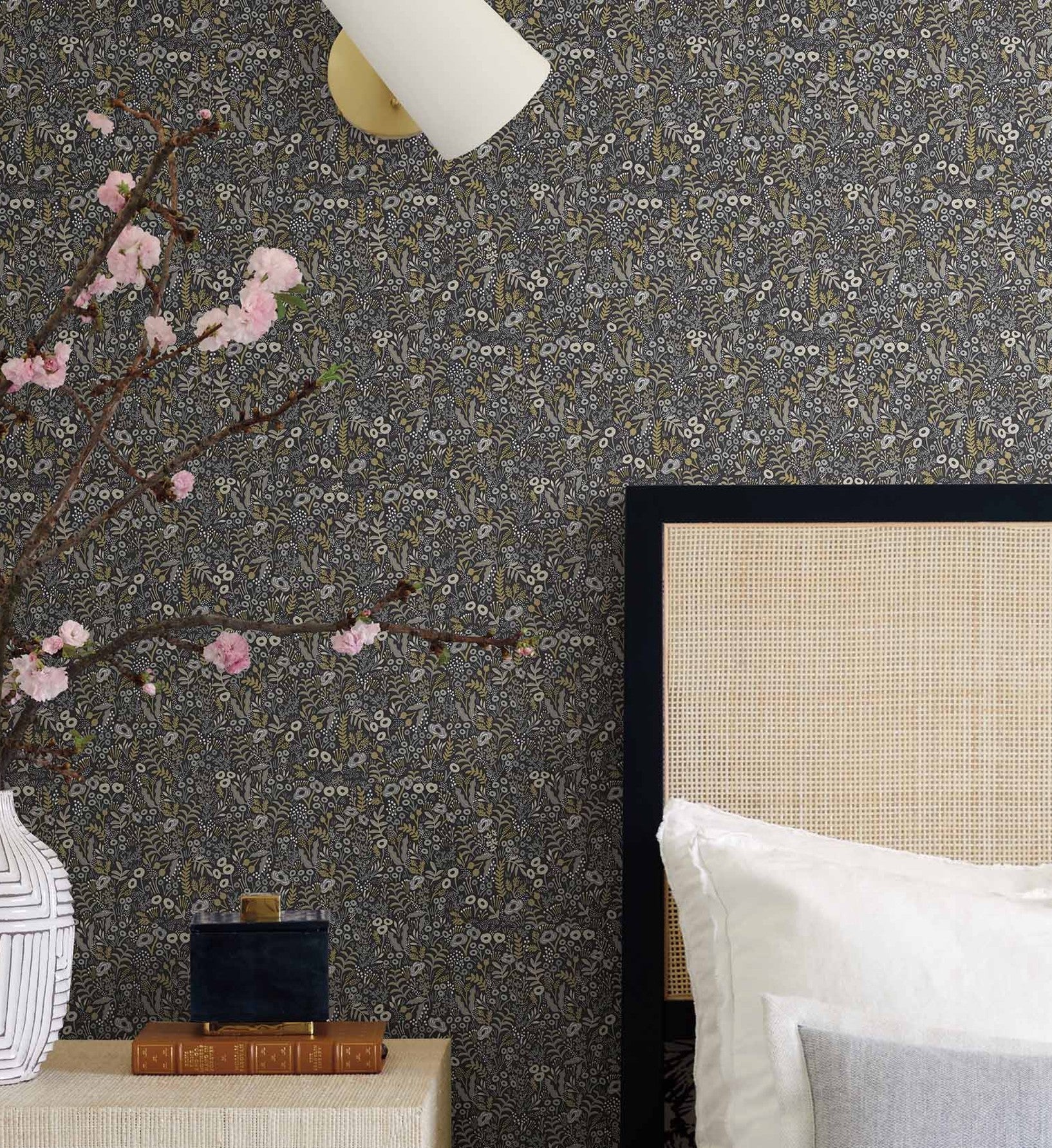 Tapestry Wallpaper - Black Linen - Image 4