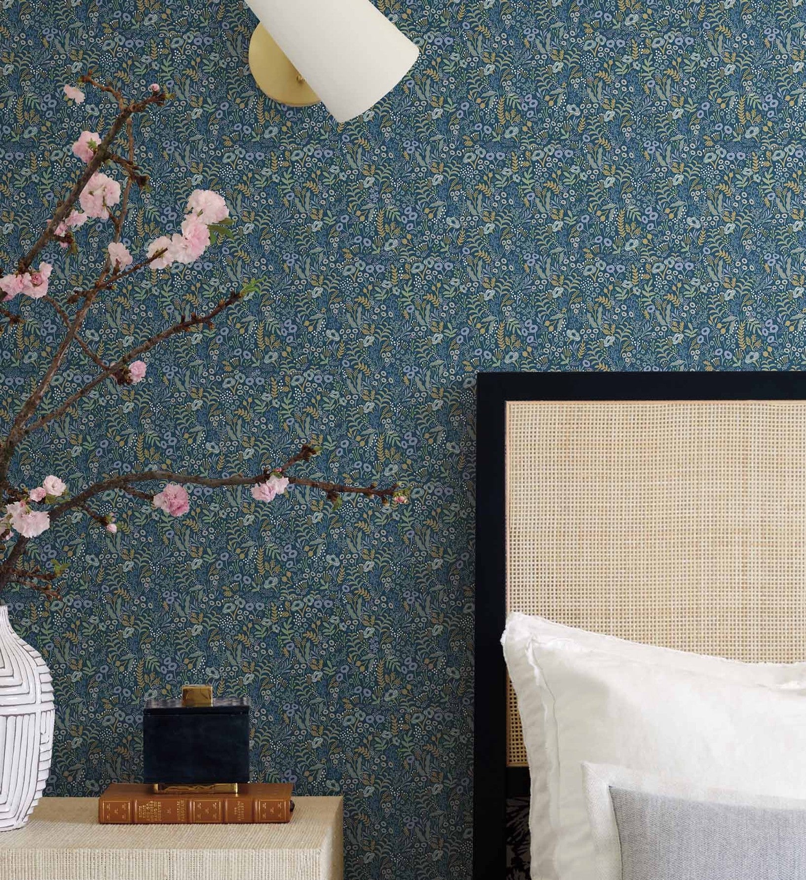 Tapestry Wallpaper - Indigo - Image 4