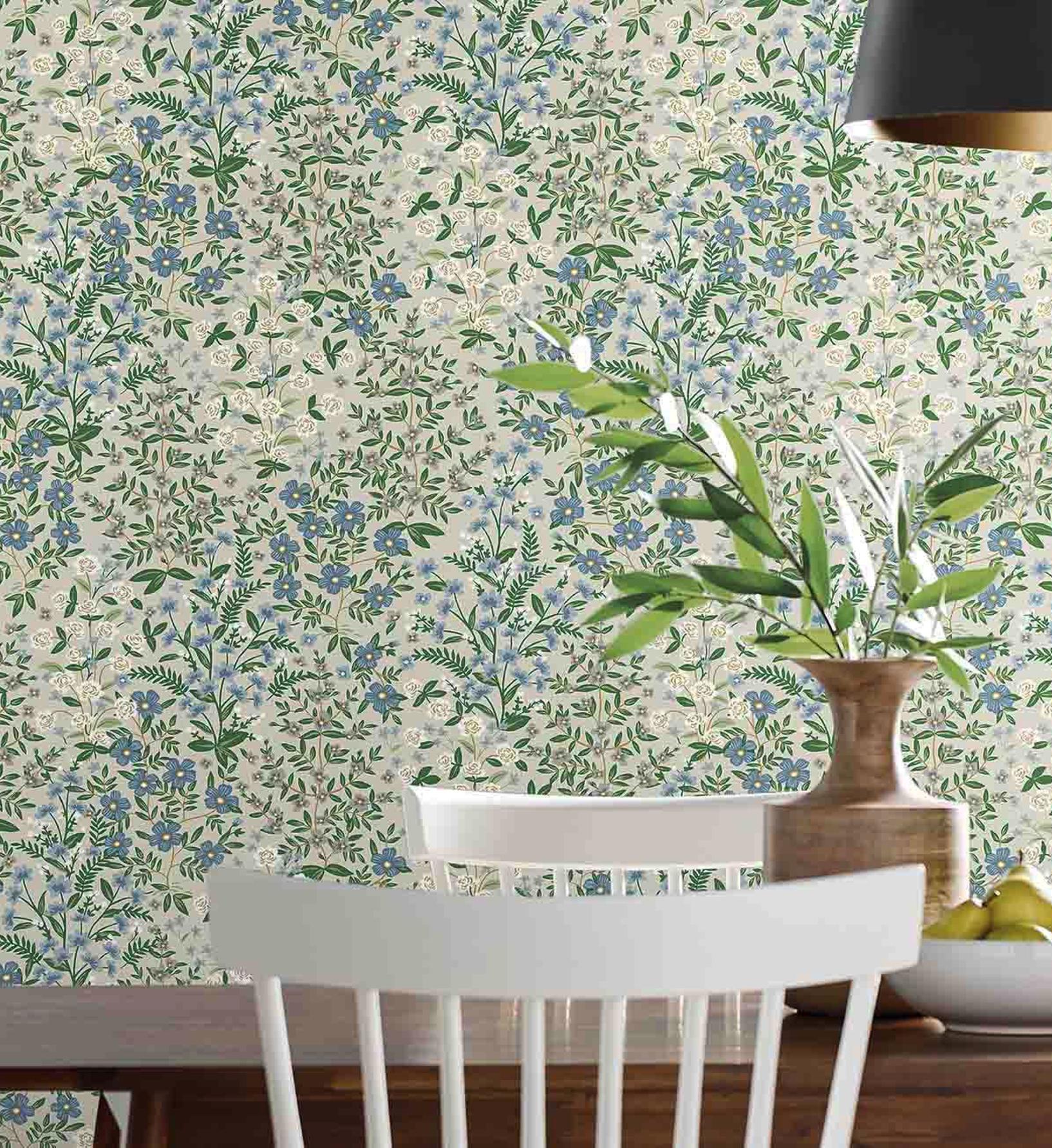 Wildwood Garden Wallpaper - Linen - Image 4