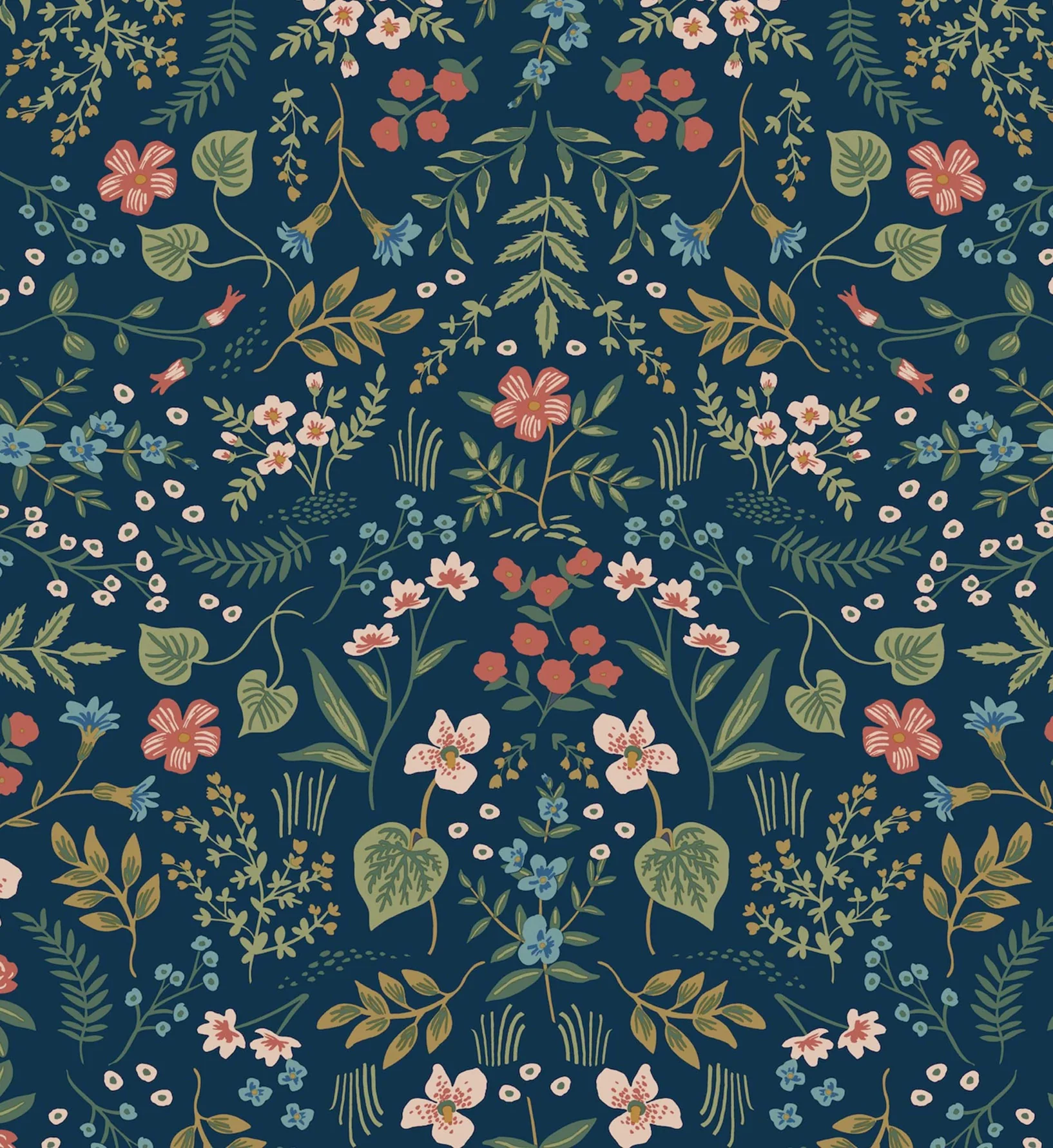 Wildwood Peel & Stick Wallpaper - Navy - Image 3