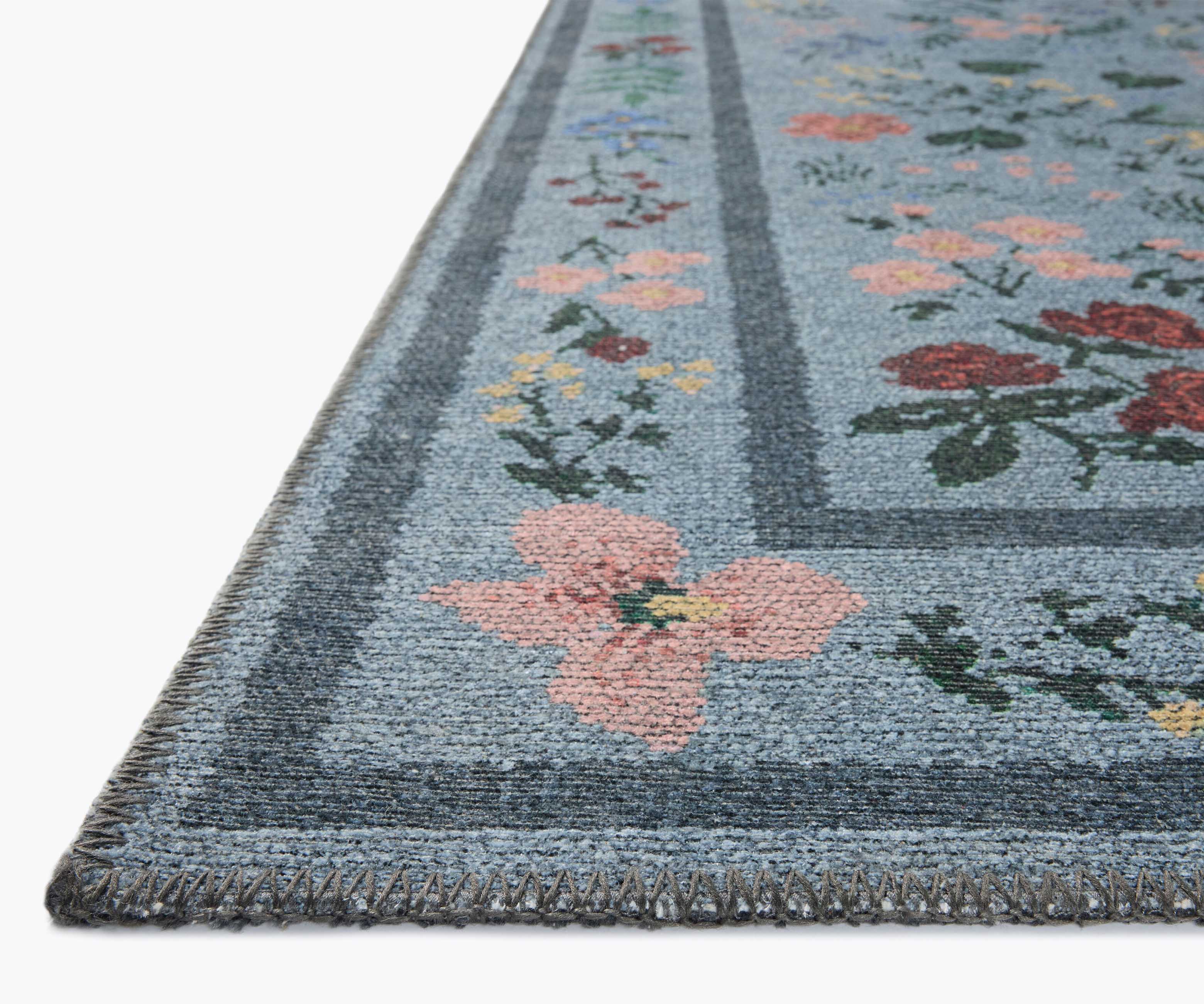 Wildwood Printed Rug - Wildwood Blue - Image 2
