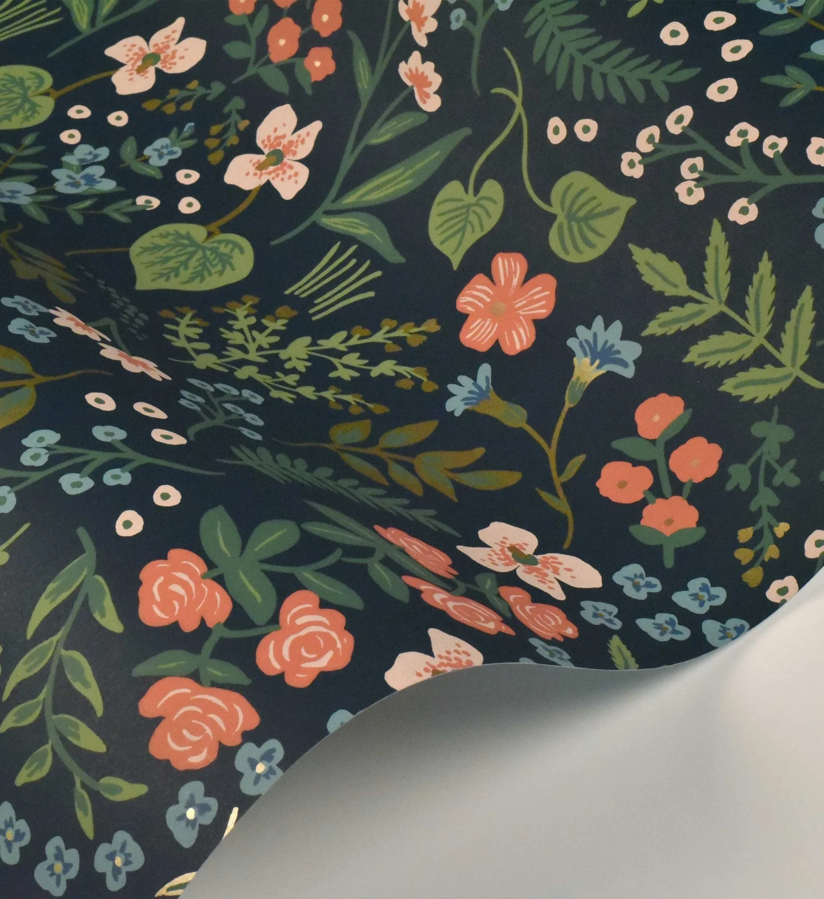 Wildwood Wallpaper - Navy - Image 4